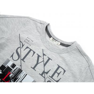 Футболка дитяча Breeze &quot;STYLE FOREVER&quot; (14535-128B-gray)
