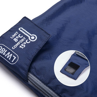 Спальний мішок Naturehike надлегкий LW180 NH21MSD04 правий (15°C) p-p М темно-блакитний (6927595788165-R)