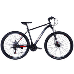 Велосипед Space Neptune (035) AM DD 26&quot; 15&quot; St 2024 Чорно-червоний (OPS-SP-26-029)