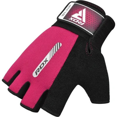 Рукавички для фітнесу RDX W1 Half Pink S (WGA-W1HP-S)