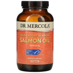Жирні кислоти Dr. Mercola Жир дикого аляскинского лосося, Wild Caught Alaskan Salmon O (MCL-01845)