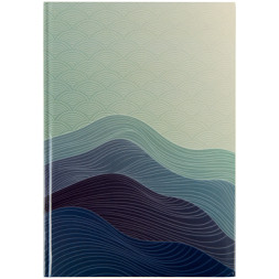 Книга записна Axent Waves А4, 96 аркушів, клітинка, синя (8422-562-A)