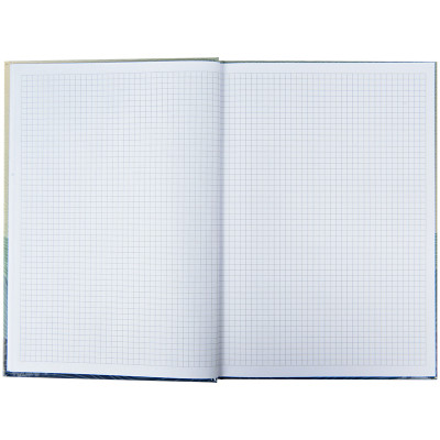 Книга записна Axent Waves А4, 96 аркушів, клітинка, синя (8422-562-A)