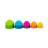 Розвиваюча іграшка Fat Brain Toys Пірамідка тактильна Чашки dimpl stack (F293ML)