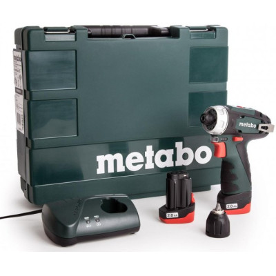 Шуруповерт Metabo PowerMaxxBS, 10.8 В, 2х2.0Аг, кейс (600080500)