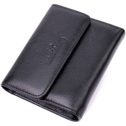 Гаманець ST Leather З натуральної шкіри Чорний (19494)