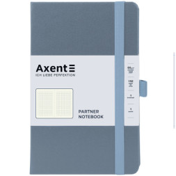 Книга записна Axent Partner 125x195 мм 96 аркушів, клітинка сіра (8201-62-A)