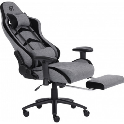 Крісло ігрове GT Racer X-2534-F Gray/Black Suede (X-2534-F Fabric Gray/Black Suede)