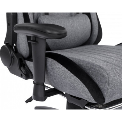 Крісло ігрове GT Racer X-2534-F Gray/Black Suede (X-2534-F Fabric Gray/Black Suede)