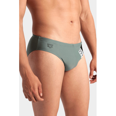 Плавки Arena Stripe Swim Briefs 007929-650 оливкй, чорний 80 (3468337395270)
