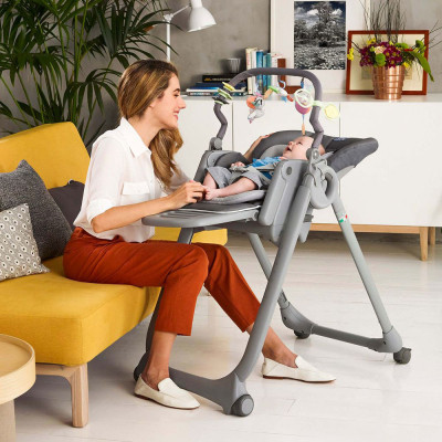 Стілець для годування Chicco Polly Magic Relax New, light gray (79502.61)