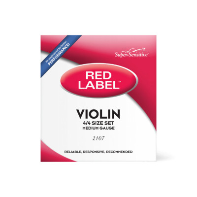 Струни для скрипки D&#039;Addario Super Sensitive 2107 Red Label Violin String Set - 4/4 Size (2107 4/4)