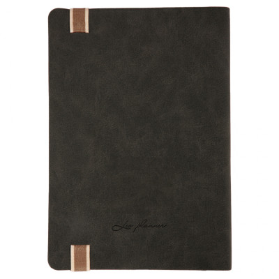 Тижневик Leo planner А5 датований 2026 &quot;Trend&quot;, м‘який, чорний, 368 сторінок (252693)