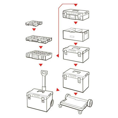 Ящик для інструментів QBRICK SYSTEM оранайзер ONE 350 2,0 EXPERT (SKRQ350E2CZAPG003)