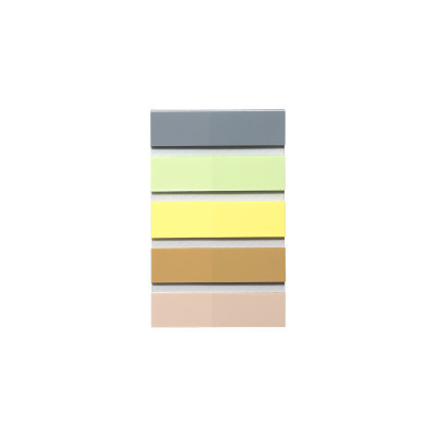 Стікер-закладка Buromax Plastic PASTEL 45x12mm, 5х25шт (BM.2302-99)