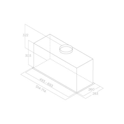 Витяжка кухонна Elica LANE SENSOR BL MAT/A/52