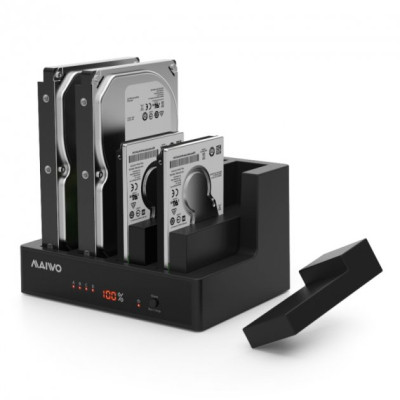 Док-станція для накопичувачів Maiwo 4*HDD 2,5&quot;/3,5&quot; SATA/SSD USB3.0 (K3094A)