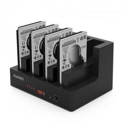 Док-станція для накопичувачів Maiwo 4*HDD 2,5&quot;/3,5&quot; SATA/SSD USB3.0 (K3094A)