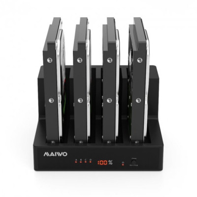 Док-станція для накопичувачів Maiwo 4*HDD 2,5&quot;/3,5&quot; SATA/SSD USB3.0 (K3094A)