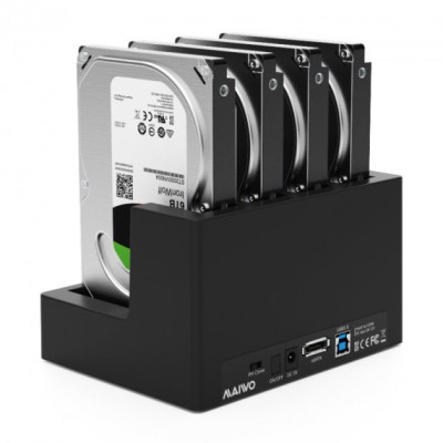 Док-станція для накопичувачів Maiwo 4*HDD 2,5&quot;/3,5&quot; SATA/SSD USB3.0 (K3094A)