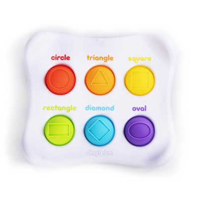 Розвиваюча іграшка Fat Brain Toys антистрес Dimpl Duo Брайль Колір Форма Назва (FA208-1)