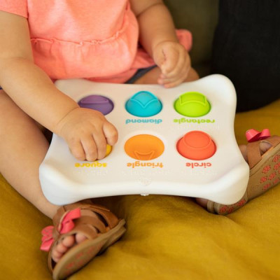 Розвиваюча іграшка Fat Brain Toys антистрес Dimpl Duo Брайль Колір Форма Назва (FA208-1)