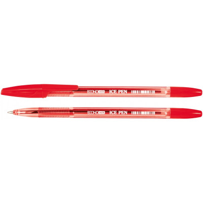 Ручка кулькова Economix ICE PEN 0,5 мм , червоний (E10186-03)