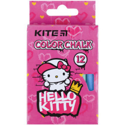 Крейда Kite кольорова Jumbo Hello Kitty, 12 шт (HK21-075)