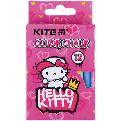 Крейда Kite кольорова Jumbo Hello Kitty, 12 шт (HK21-075)