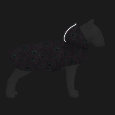 Дощовик для тварин WAUDOG Clothes Накидка з капюшоном Око монстра S (356-4049)