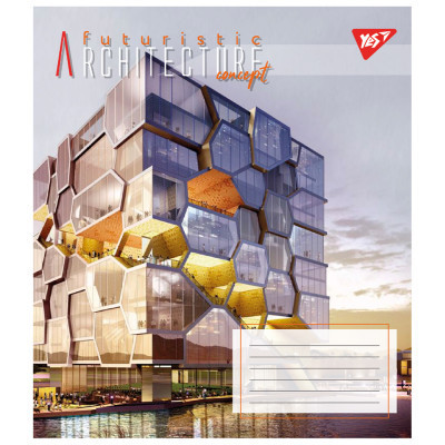 Зошит Yes Futuristic architecture 96 аркушів лінія (767178)