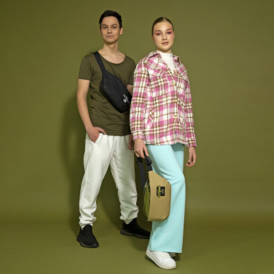 Сумка-бананка Kite Education teens зелено-бежевий (K24-2771-3)