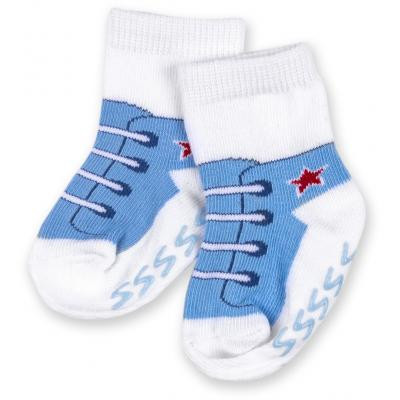Шкарпетки дитячі Luvable Friends 3 пари неслизькі, для хлопчиків (23080.0-6 M)