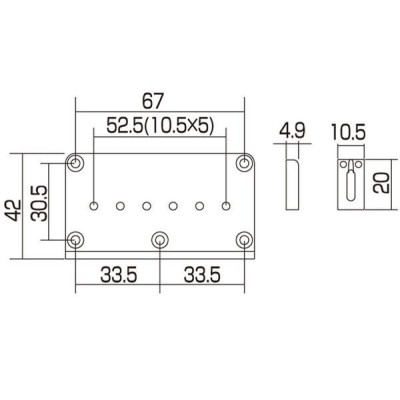 Бридж для гітари Gotoh GTC102 C