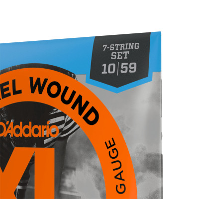 Струни для гітари D&#039;Addario XL Nickel Wound Regular Light 7-String (10-59) (EXL110-7)