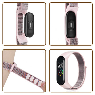 Ремінець до фітнес браслета BeCover Nylon Style для Xiaomi Mi Smart Band 7 Black (707655)
