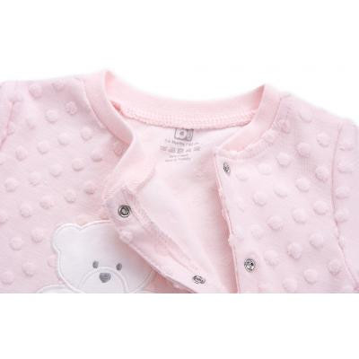 Чоловічок дитячий Bibaby з ведмежам (60063-56G-pink)