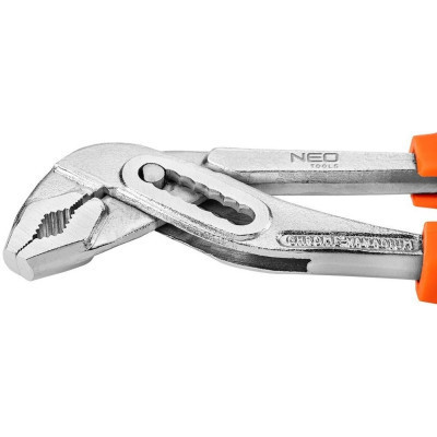 Кліщі Neo Tools трубні, переставні, діапазон 10-45 мм, CrV, 250мм (02-401)