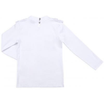 Кофта дитяча Breeze з мереживним коміром (9269-140G-white)