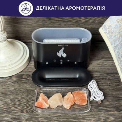 Зволожувач повітря Neor FLAME AROMA 25ML10 BK