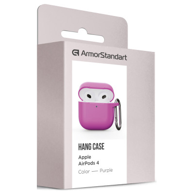 Чохол для навушників Armorstandart Hang Case для Apple AirPods 4 Purple (ARM81292)