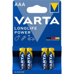 Батарейка Varta AAA Longlife Power лужна * 4 (04903121414)