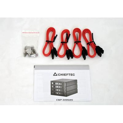 Бекплейн Chieftec 3x5.25&quot;/4x3.5&quot; Hot-Swap Aluminium (CBP-3141SAS)