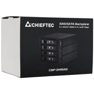 Бекплейн Chieftec 3x5.25&quot;/4x3.5&quot; Hot-Swap Aluminium (CBP-3141SAS)
