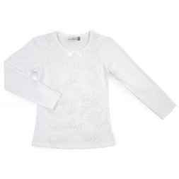 Кофта дитяча Matilda з мереживом (10498-164G-white)