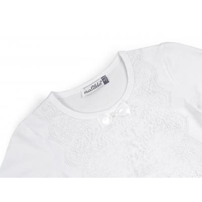 Кофта дитяча Matilda з мереживом (10498-164G-white)