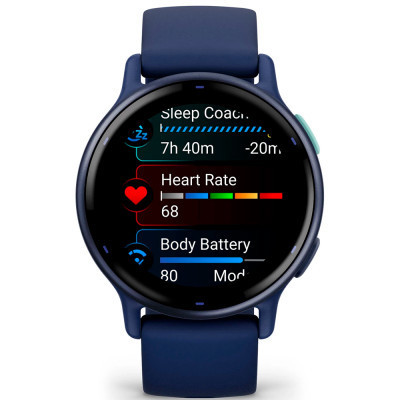 Смарт-годинник Garmin vivoactive 5, Cpt. Blue/Blue Metallic, GPS (010-02862-12)