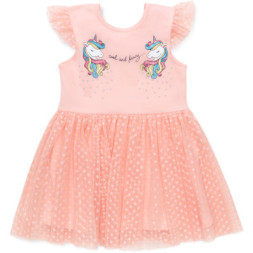 Плаття дитяче POP FASHION з фатиновою спідницею з однорогами (6831-98G-peach)