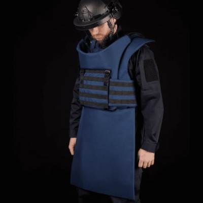 Протиуламковий комплект Ukrainian Armor Humanitarian Demining Apron, клас захисту ДСТУ 2, розмір S-M, синій (HDASMBLUE2)