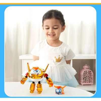 Трансформер Super Wings Transforming Золотий Хлопчик і улюбленець (Golden Boy &amp; Pet) (EU770441)